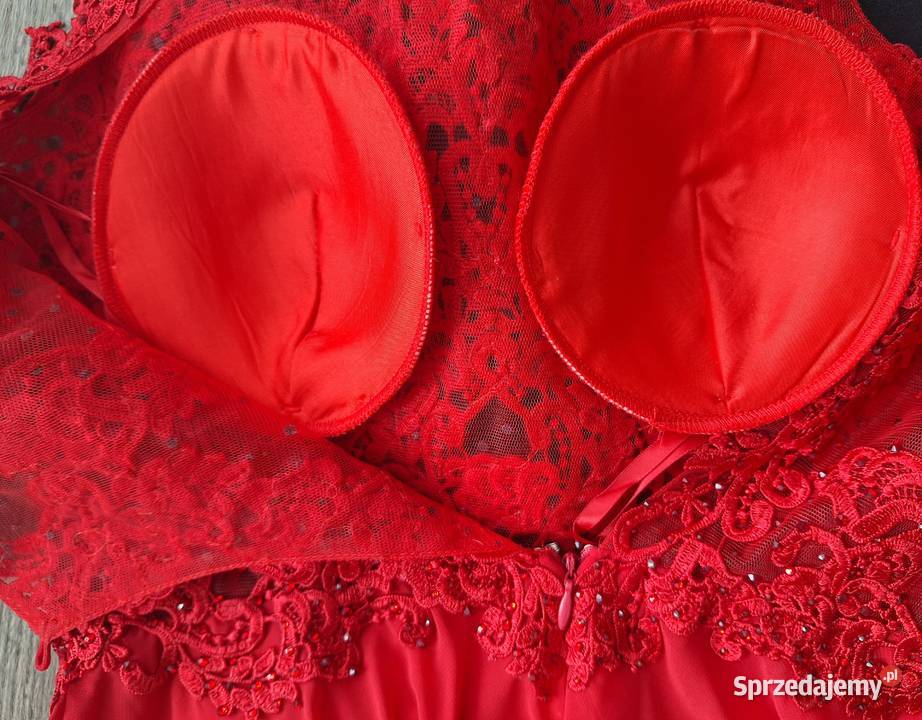 Piękne sukienki imprezowe z koronką S36 Kielce