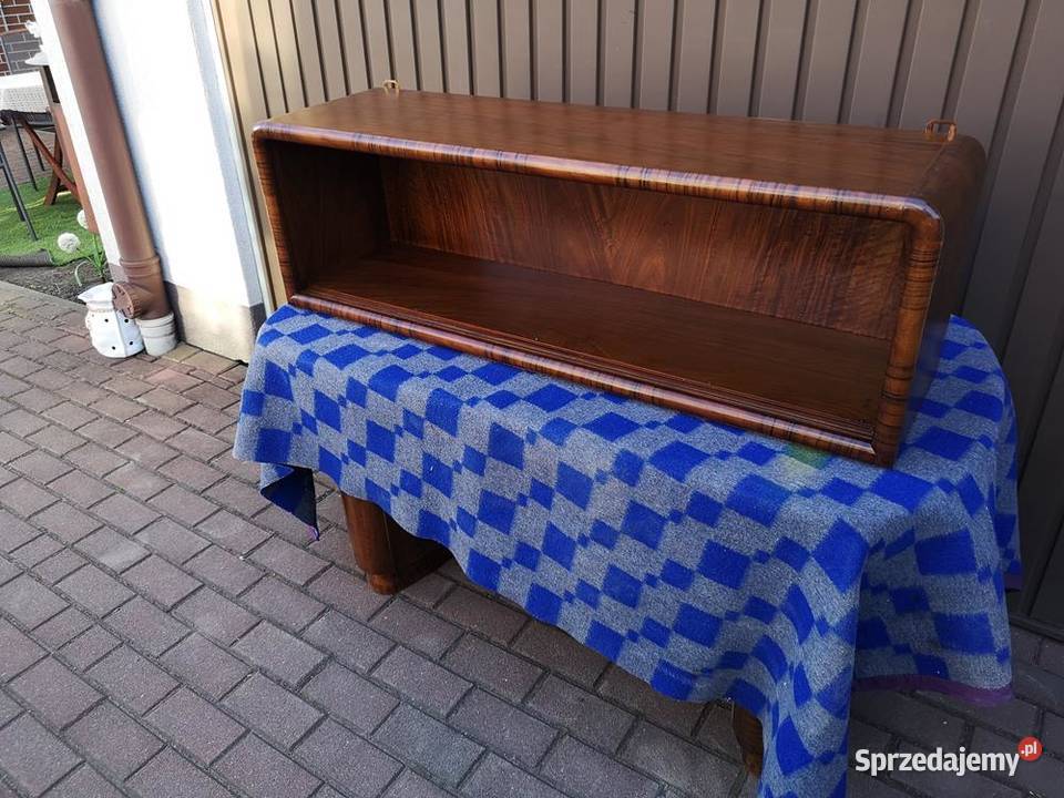 Półka Szafka Witryna Wisząca ARTDECO Orzech Swarzędz