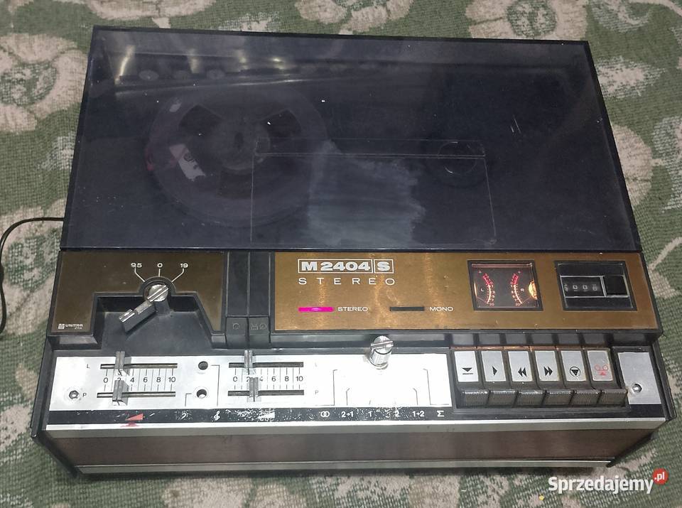 Magnetofon szpulowy Unitra M2404S i taśmy podkarpackie Stalowa Wola