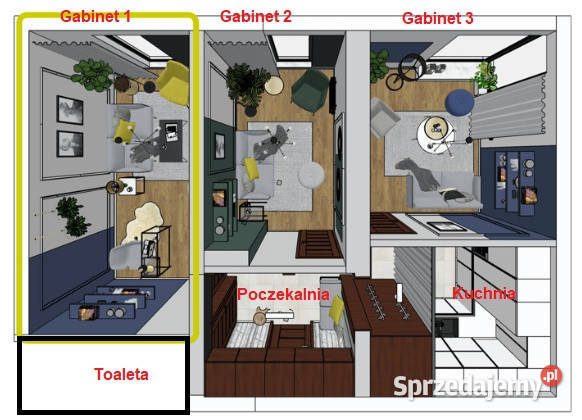 gabinet psychoterapeutyczny psychologiczny Kraków sprzedam