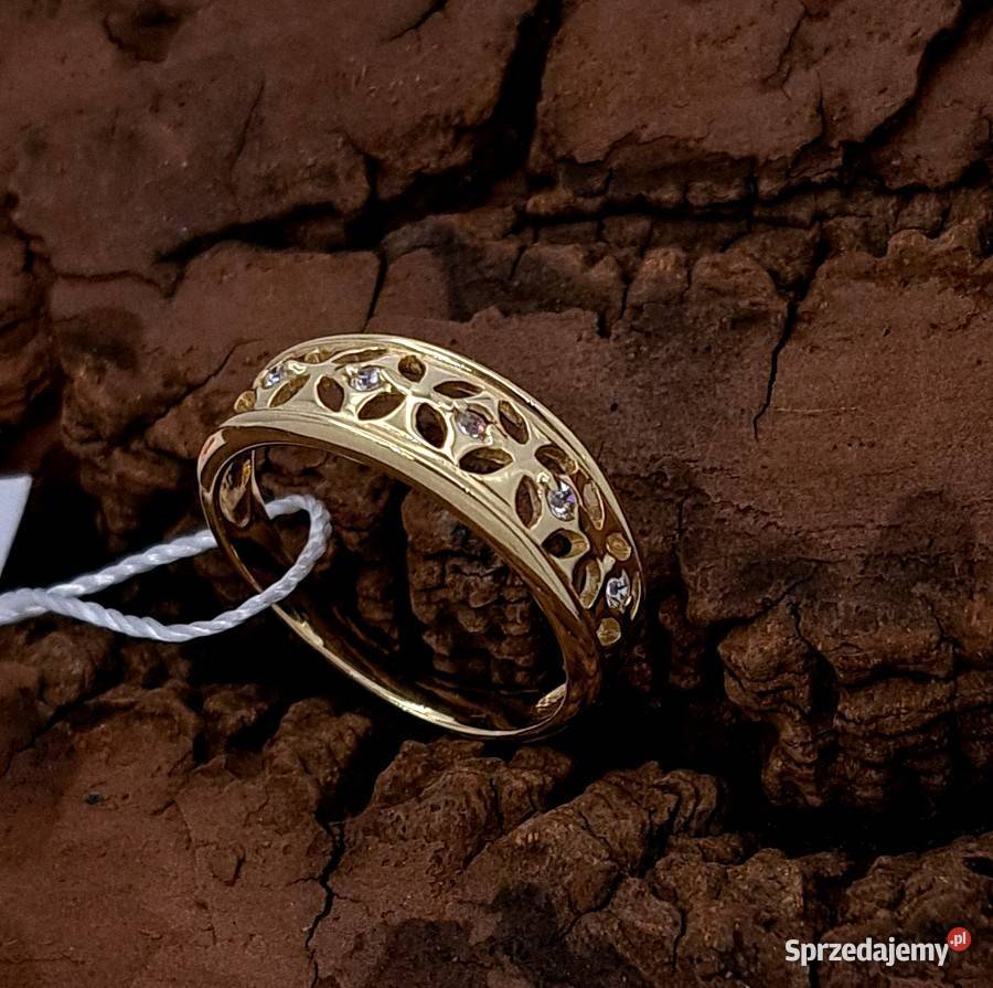 Pierścionek r11 Złoty pr585 Obrączkowy Z685 wielkopolskie Poznań sprzedam