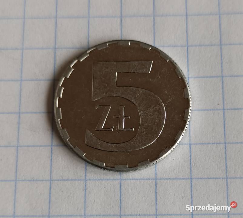 5 ZŁOTYCH 1989 POLSKA Piszczac sprzedam