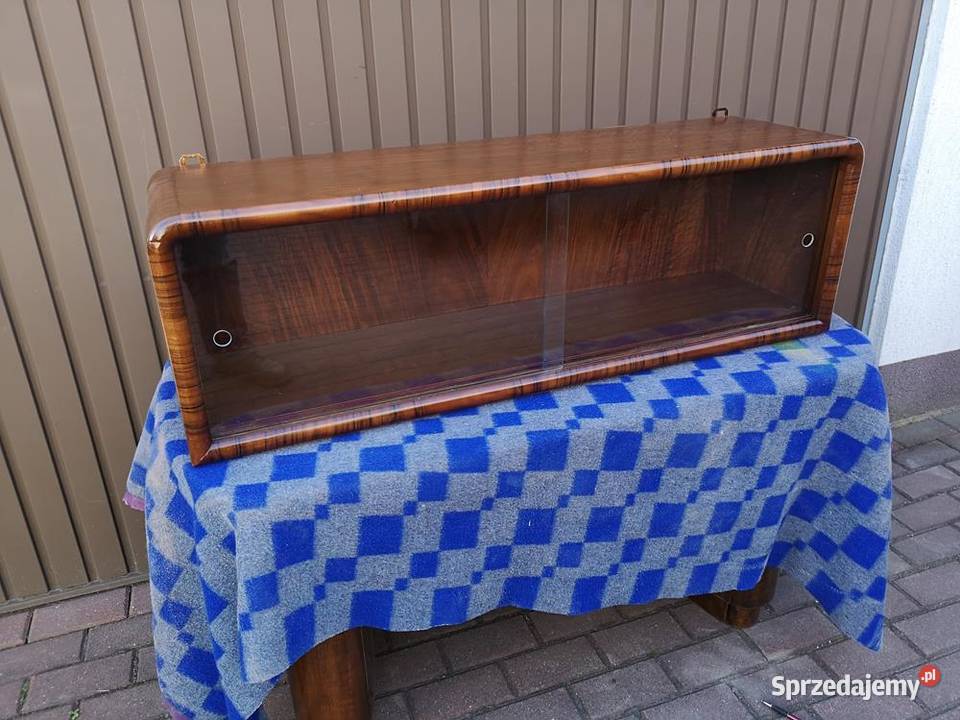 Półka Szafka Witryna Wisząca ARTDECO Orzech Swarzędz