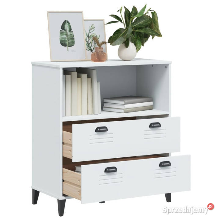 Szafka VIKEN biała 80x40x90 materiał Warszawa