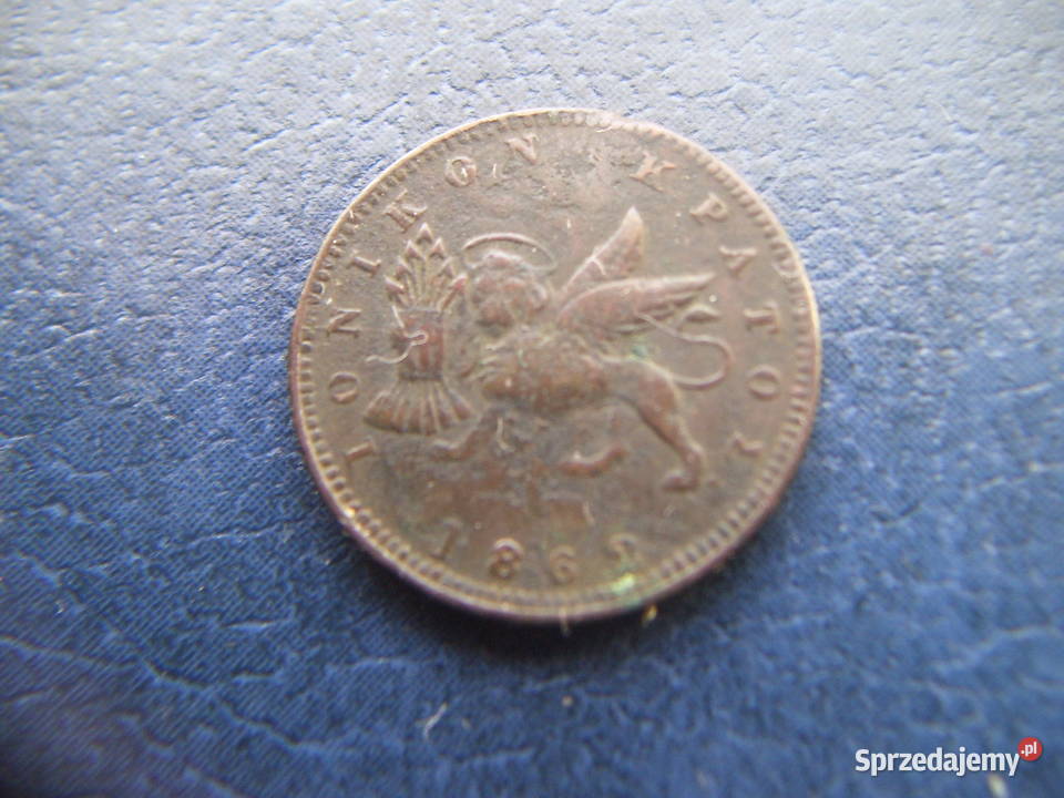 Stare monety 1 lepta 1862 Wyspy Jońskie