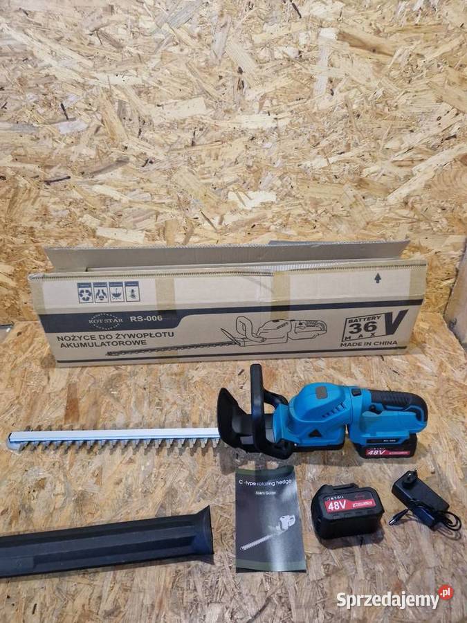 Nożyce do żywopłotu krzewów 2x aku 46v wielkopolskie