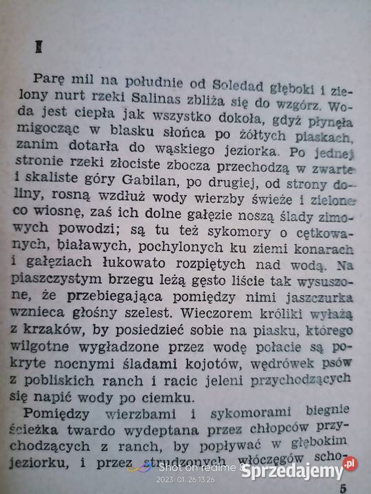 Myszy i ludzie książki pierwsze wydanie literatura piękna - proza zagraniczna