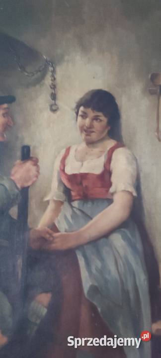 Stary obraz na płótnie Czersk