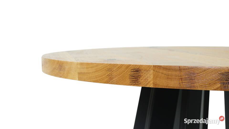 Stolik Okrągły Lity Dąb sękaty Fi 120 Wanat 46cm śląskie Gliwice