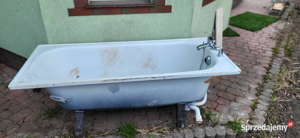 Wanna metalowa z nogami Łódź