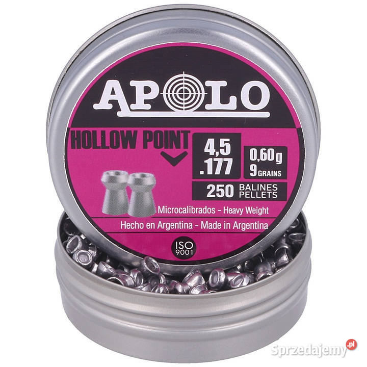 Śrut Apolo Hollow Point 452 mm 250 060g90gr Maciejowice