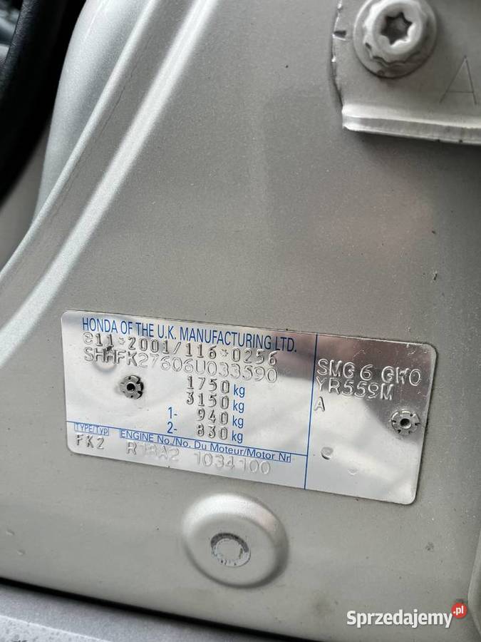 Honda Civic VIII 2006r 18 salon polska manualna Stary Sącz