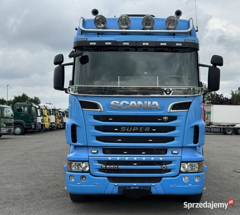 Scania Skrzynia z dzwigiem niebieski Warszawa sprzedam