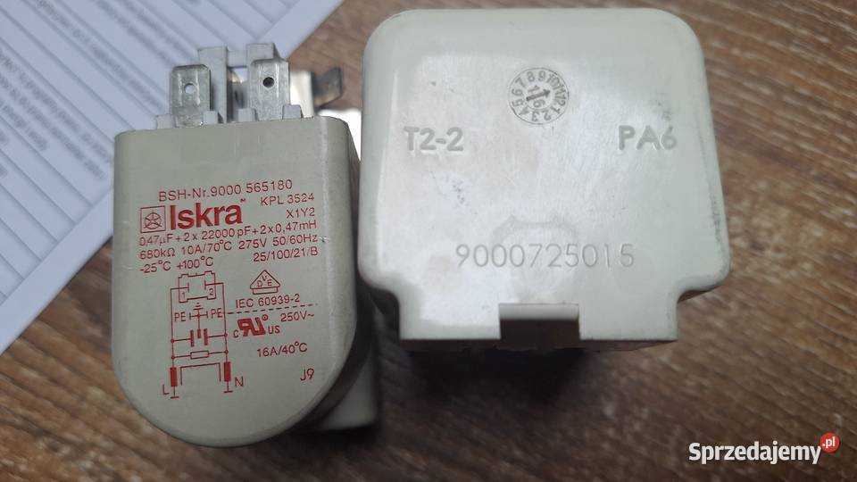 Filtr przeciwzakłóceniowy Iskra do pralki Bosch mazowieckie