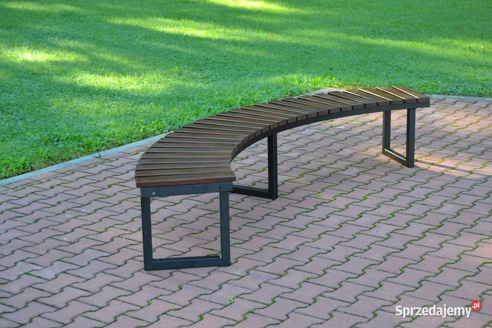 Ławka półokrągła ŁUK II bez oparcia miejska Kraków