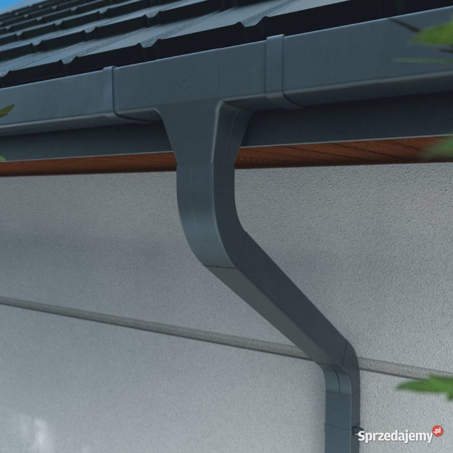 Krop obejma rury spustowej fi 90mm grafit metal podlaskie Białystok