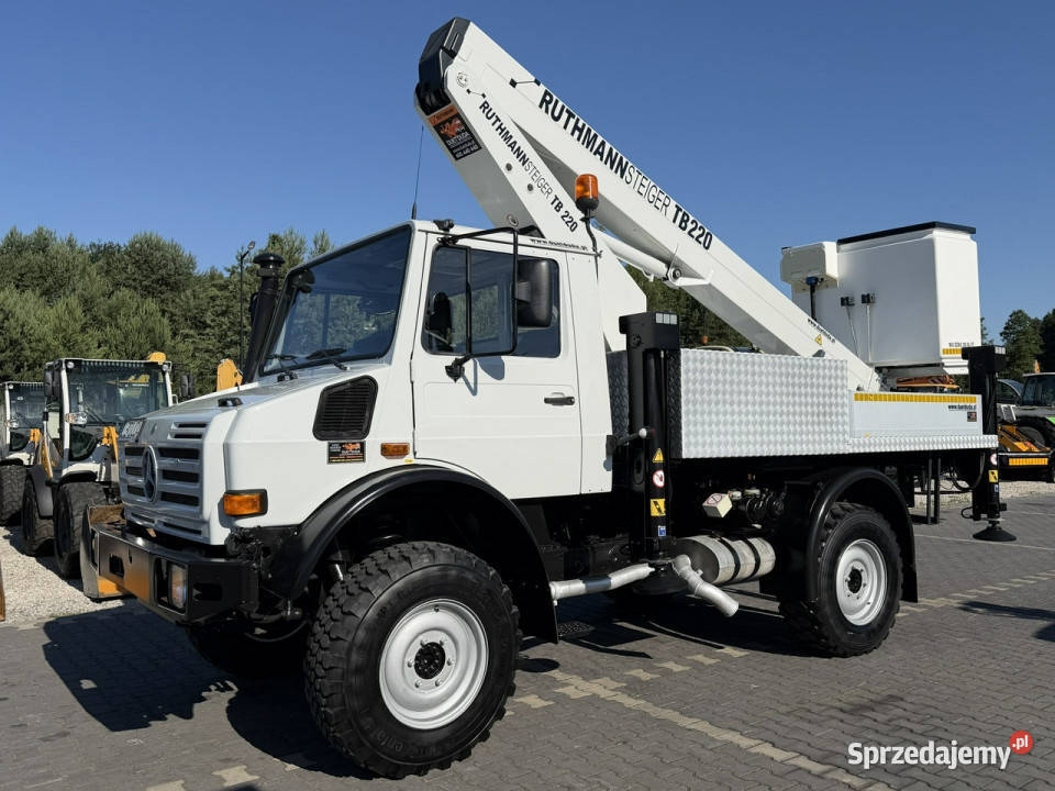 Mercedes UNIMOG 437 4x4 Zwyżka RUTHMANN STEIGER Samochody ciężarowe świętokrzyskie Widełki