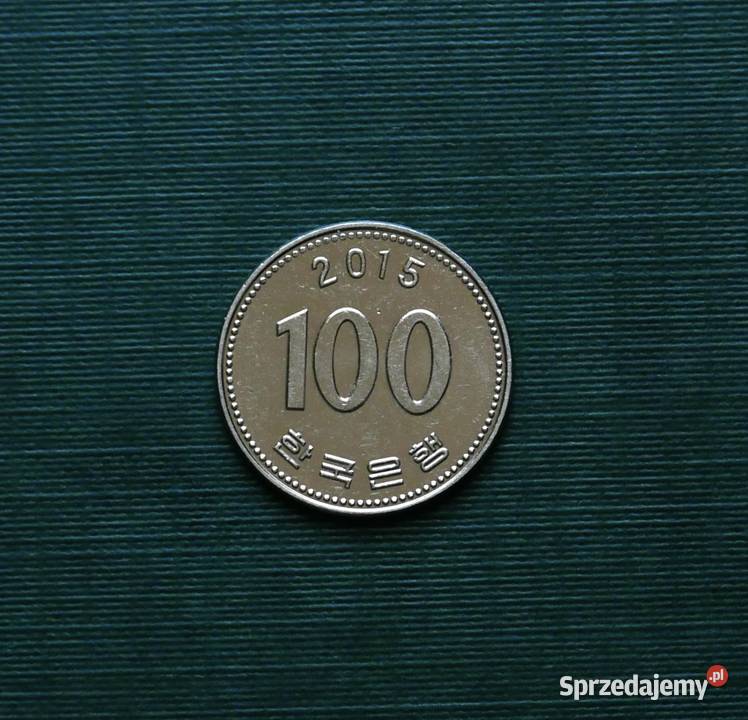 KOREA POŁUDNIOWA 100 wonów 2015r Gliwice sprzedam