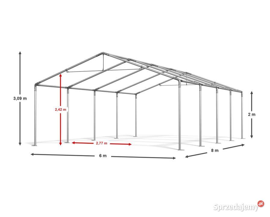6x8x2m Namiot magazynowy handlowy targowy sprzedam