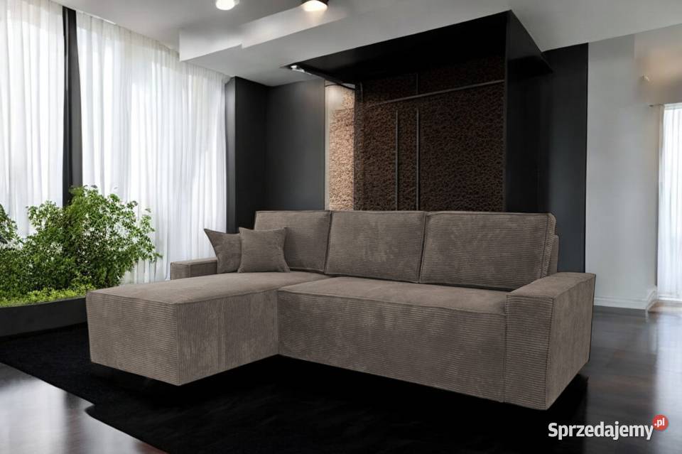 Narożnik Nevada Sztruksowy Czekoladowy Funkcja wielkopolskie sprzedam