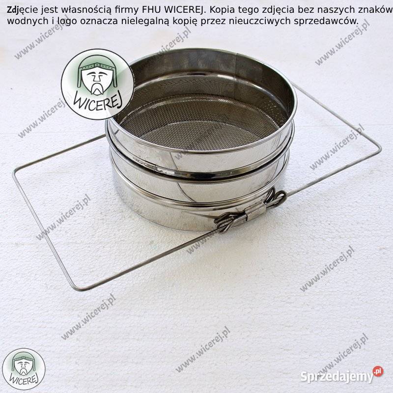 Premium Sito do Miodu Płaskie Podwójne