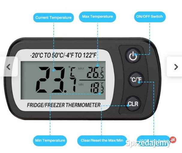 Cyfrowy termometr do lodówki Olszyna