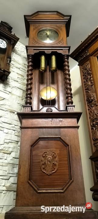 Piękny zegar stojący SCHLENKER KIENZLE dębowy małopolskie