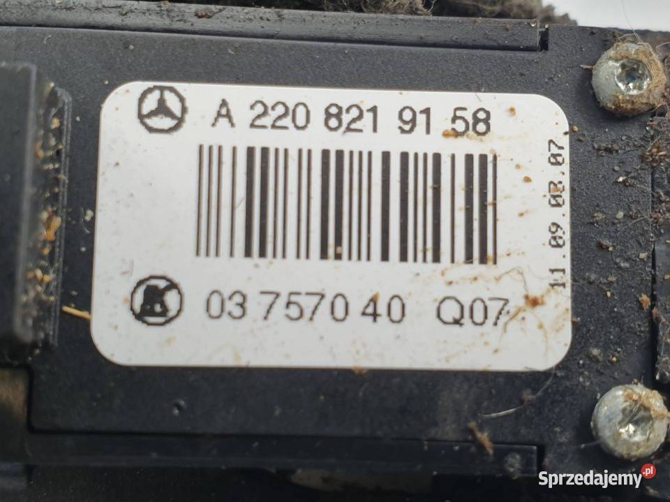 PRZYCISK MERCEDES W220 A2208218458 osobowe Lipno sprzedam