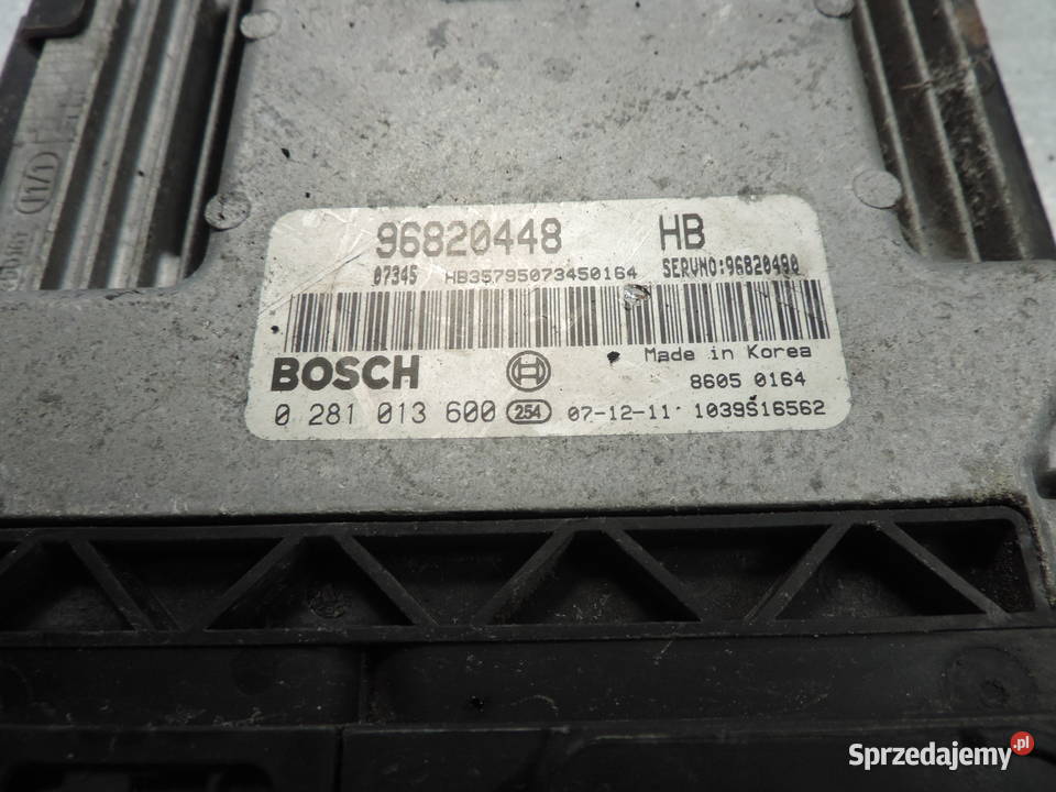 KOMPUTER STEROWNIK 0281013600 96820448 CHEVROLET Nowy Sącz sprzedam