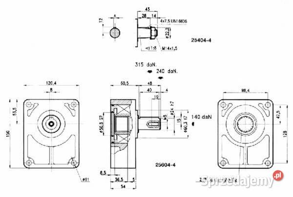 Podpora łożyskowa wał 24 mm T324 Rolnictwo małopolskie Kamionna sprzedam