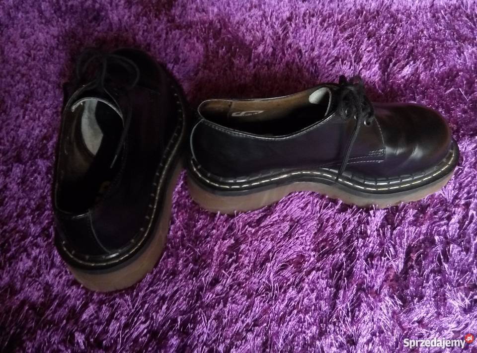 Glany krótkie martensy 37HD skóra 3 dziurkowe czarny Ciechanów