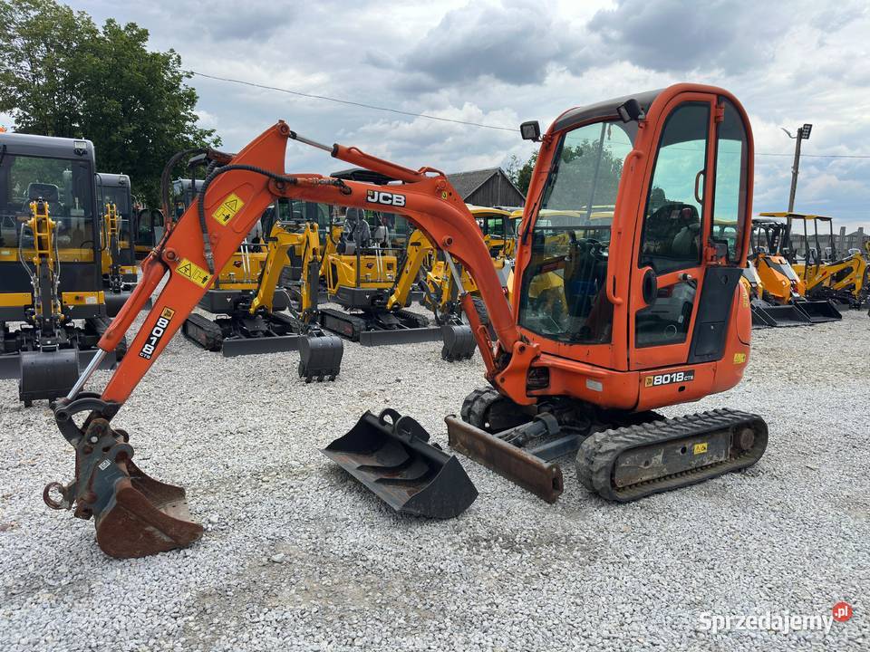 Minikoparka JCB 8018 z 2012r ładna 1800 Długie Złoczew