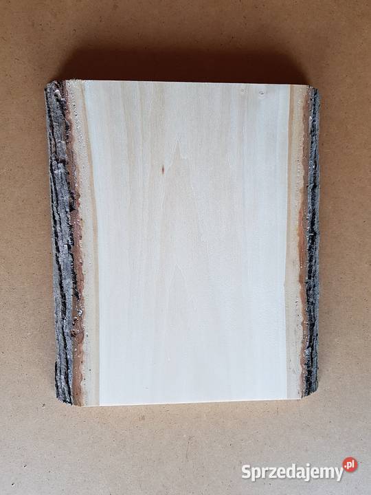 Deska lipowa z korą 25x125x25 rzeźba ikony Łódź sprzedam