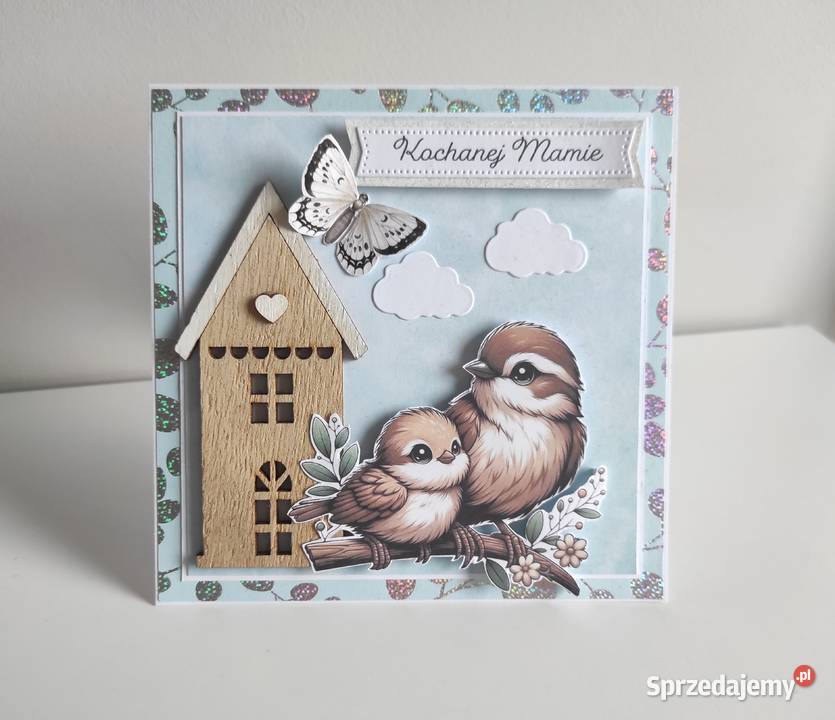 Kartka ręcznie robiona Mamy Dzień Matki Łódź sprzedam