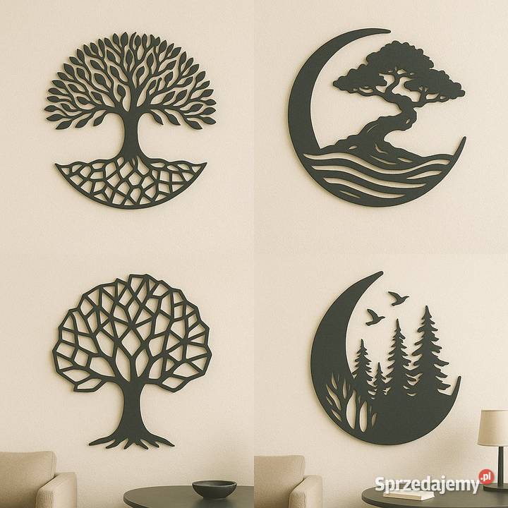 Dekoracje na ścianę panele naścienne grafiki Jeżowe