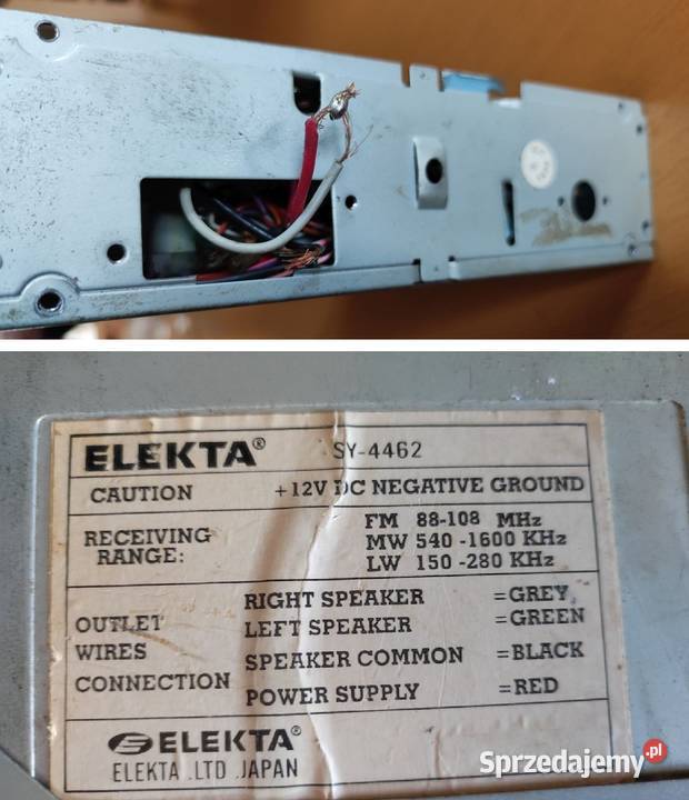 elekta radio samochodowe radioodtwarzacz Kielce