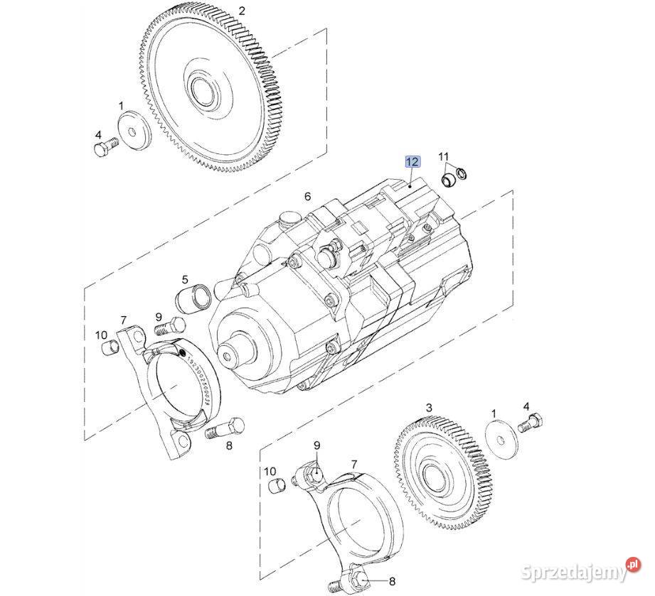51658676 Silnik hydrostatyczny CVX TVT T7500 Łomża sprzedam