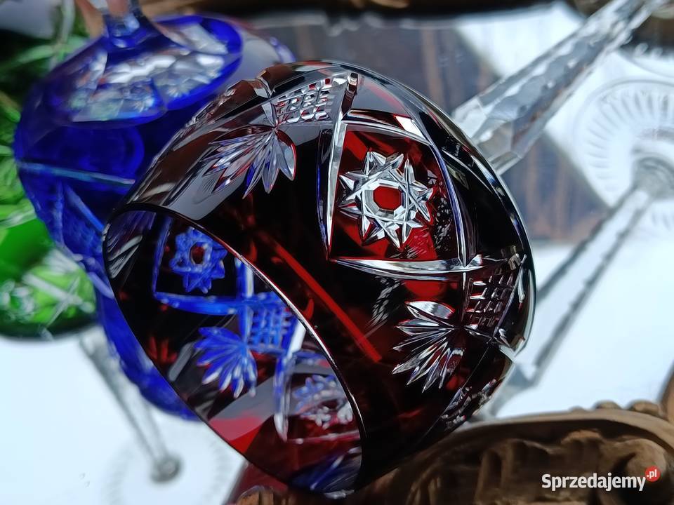 Piękne kieliszki kryształowe do wina Klenica