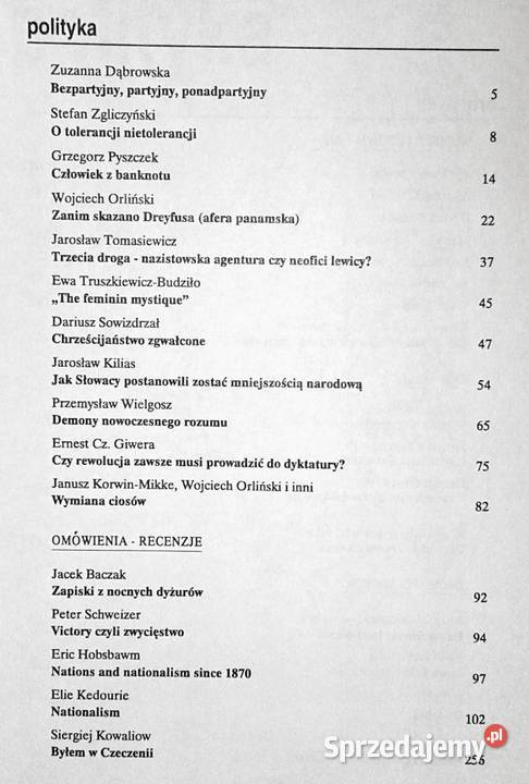 Lewą nogą Polityka artystyka 2356 1995 Książki i Podręczniki sprzedam