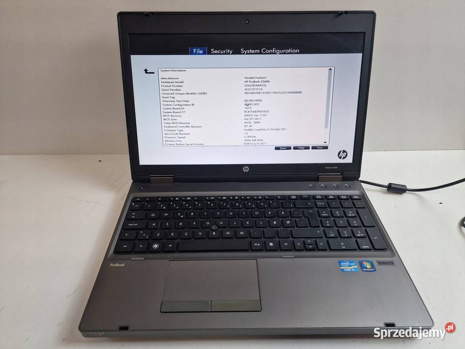 HP Probook 6550b i5 RAM 4GB Dysk 320GB do Komputery i Akcesoria Warszawa