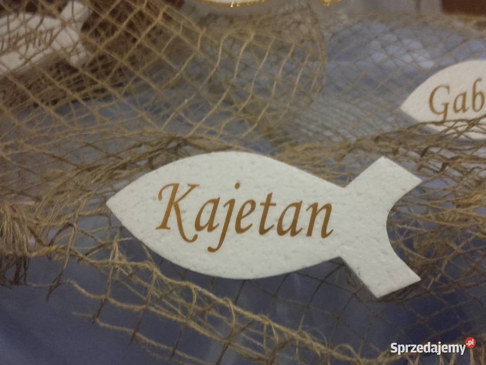 Rybka z imieniem dekoracja Pierwsza Komunia Dobrzyca