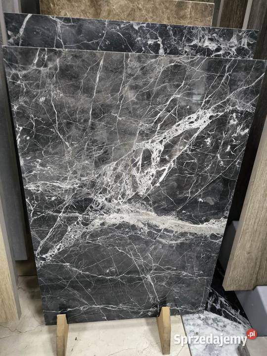 Płytki Marmur Tempesta Nera polerowany 61x406x12 Płytki elewacyjne Gdynia sprzedam
