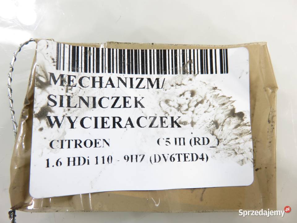 MECHANIZM WYCIERACZEK CITROEN C5 III RD 53569512