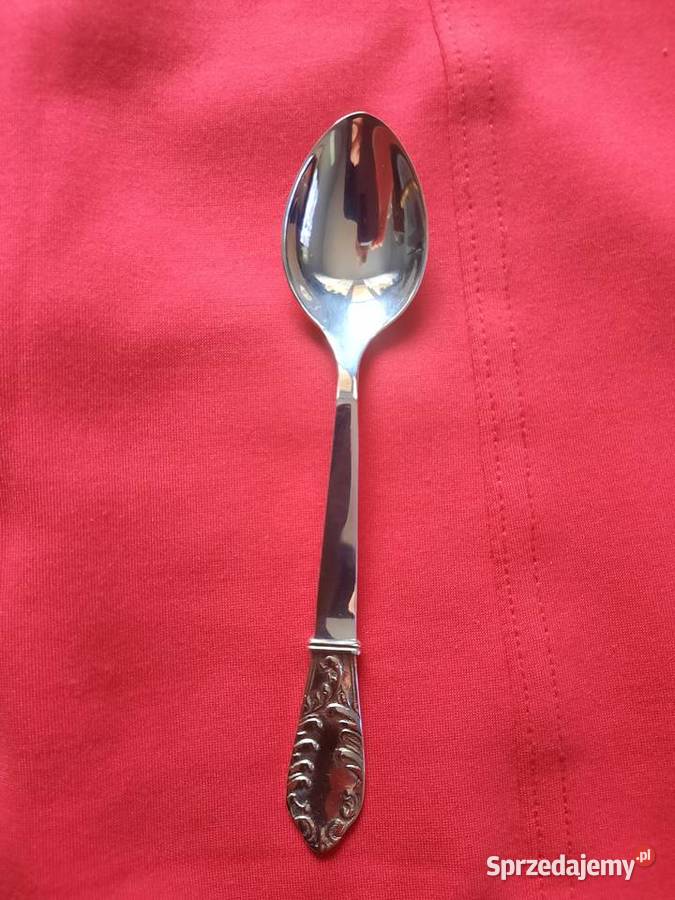 Łyżeczki posrebrzane deserowe do herbaty PRL 6 Świnoujście