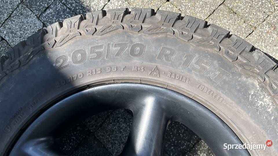 alufelgi z oponami AT izzarda r15T vw t4 vag 4x4 Paczków