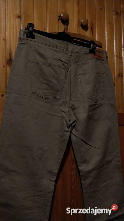 Szare piaskowe jeansy Stress jasno brązowe W38 Odzież codzienna Warszawa