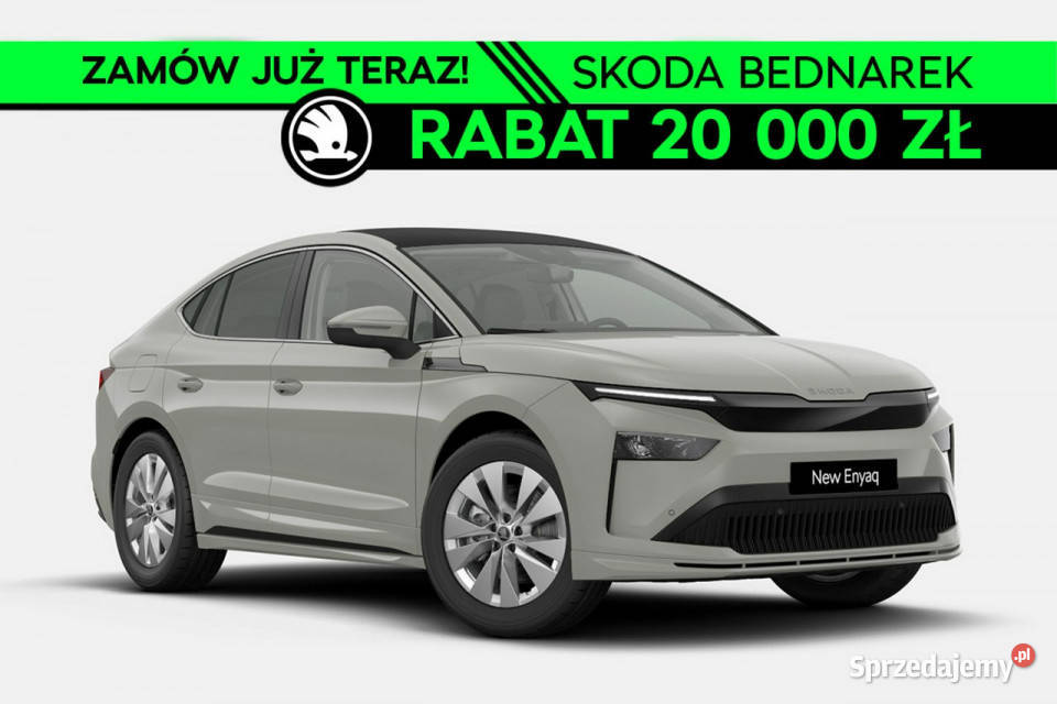 koda Enyaq Coupe 85x 82 kWh 285 4x4 światła do jazdy dziennej Enyaq łódzkie Łódź