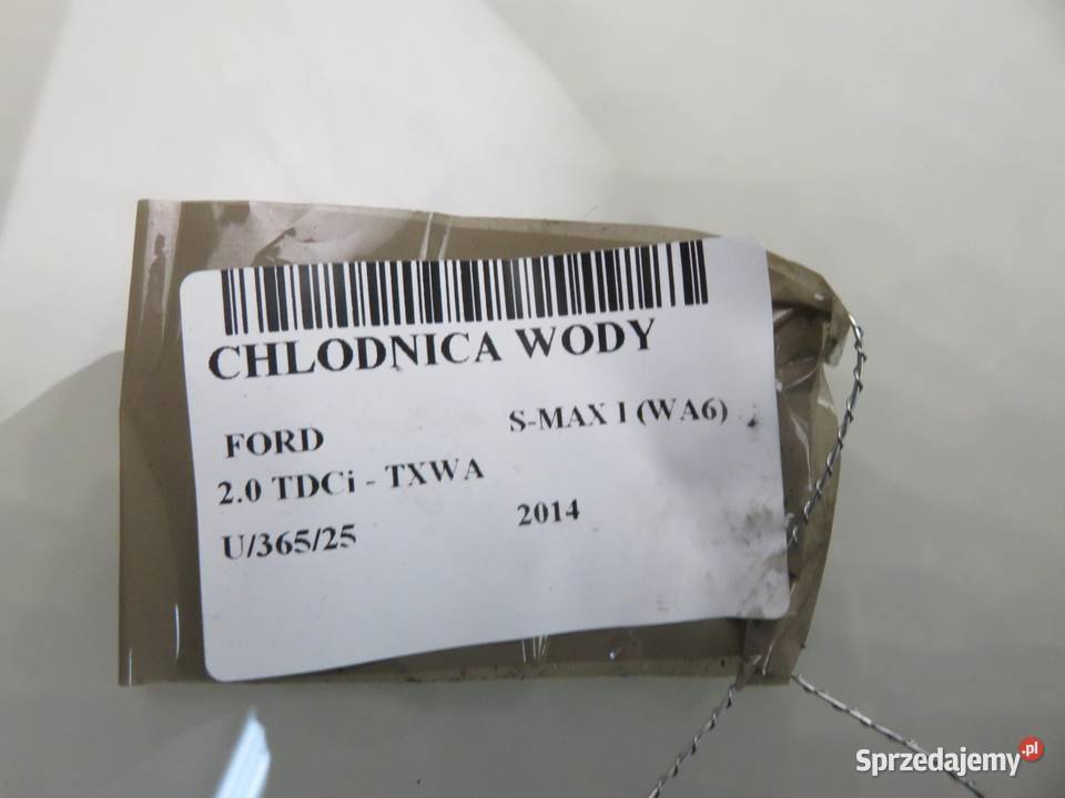 CHŁODNICA WODY FORD S I 20 TDCi TXWA