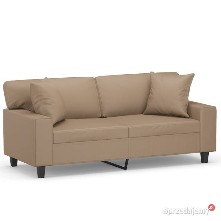 2osobowa sofa z poduszkami cappuccino 140 Warszawa