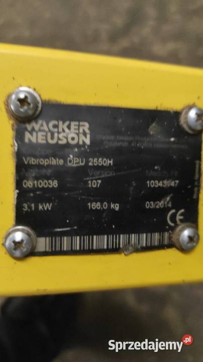 Zagęszczarka Wacker Neuson 2014 Grudziądz